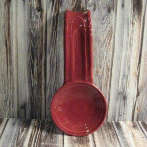 HOMER LAUGHLIN CO. FIESTA CINNABAR (MAROON) SPOON REST